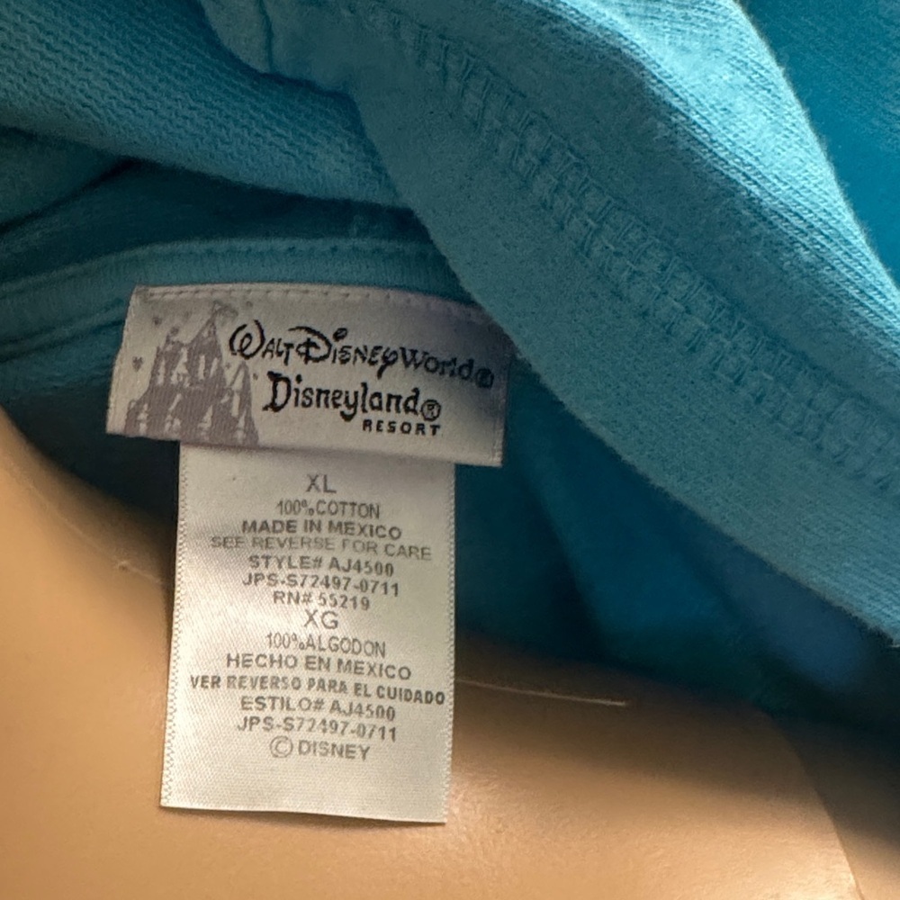 100% Cotton The Little Mermaid Graphic Zip-Up Hoodie size XL - Picture 6 of 7